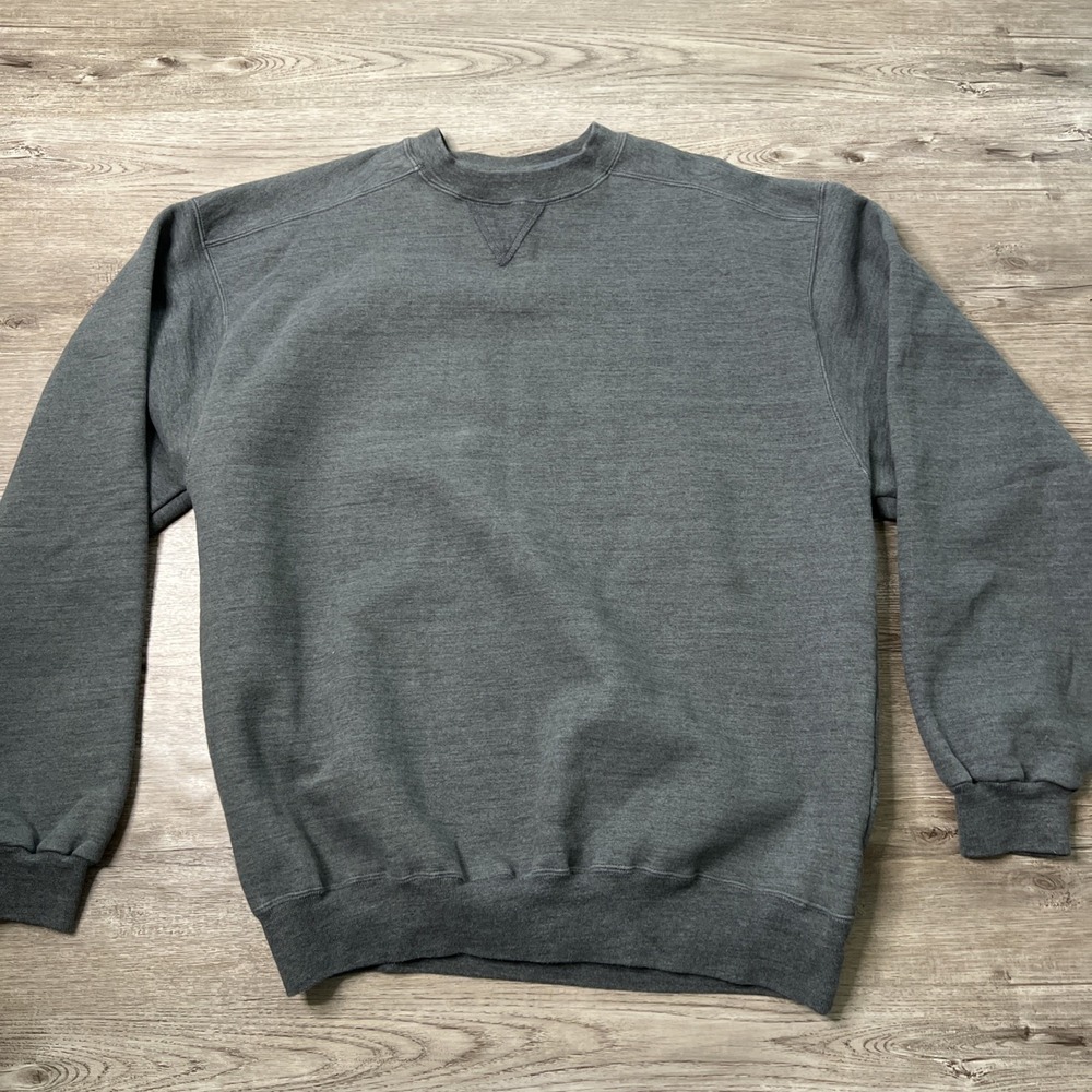Vintage Russell Athletic Blank Crewneck Sweatshirt Mens XL Gray V-Stitch Mexico